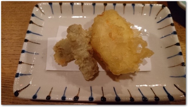 ごぼうとさつま芋の天ぷら
